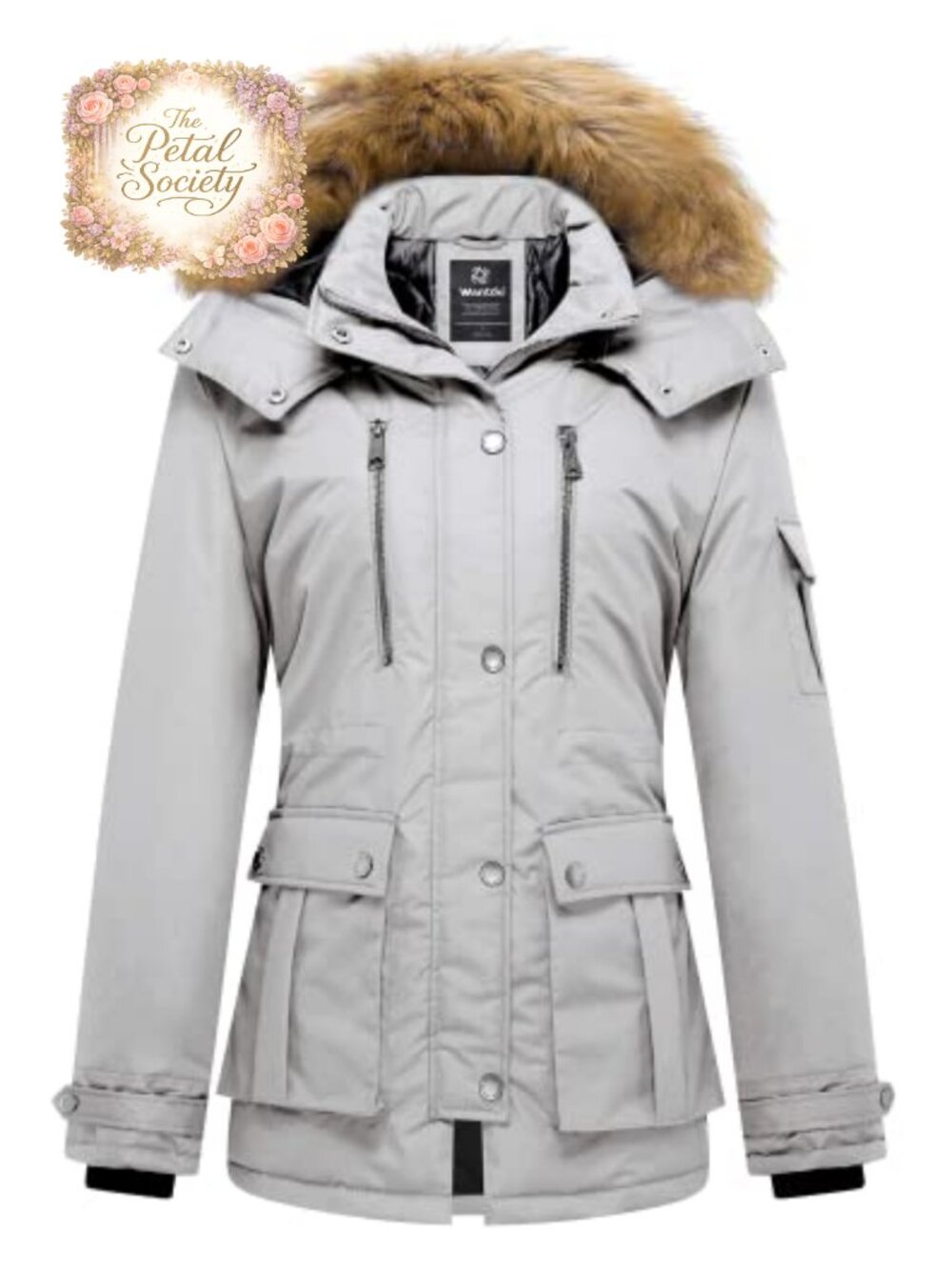 Women's Quilted Winter Puffer Coat Thick Parka with Hood